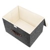 TYEERS 2x Foldable Storage Boxes with Lids, Storage for Clothes,