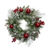Northlight Flocked Mixed Pine with Ornaments Artificial Christmas Wreath -