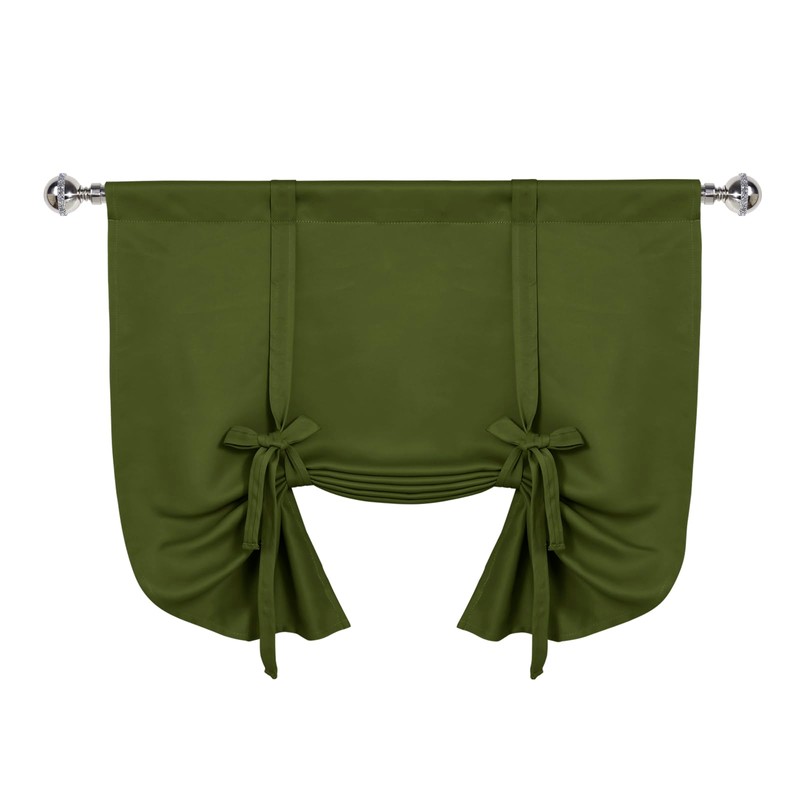 DWCN Blackout Curtains-Tie Up Shade for Window Thermal Insulated Room