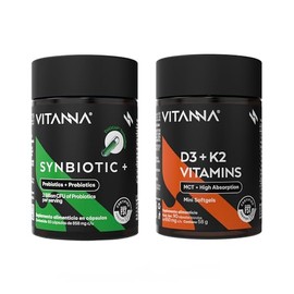 Pack Synbiotic Duocaps  Vitamina D3 y K2  Liberación Programada Alta Absorción  Certificado FST  Bienestar Digestivo y Óseo  Pack 2 Productos         