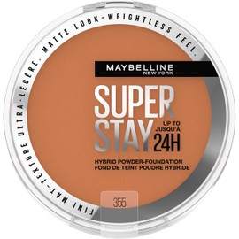 Maybelline Super Stay Up to 24HR Hybrid Powder-Foundation, Medium-to-Full Coverage Makeup, Matte Finish, 355, 1 Count