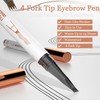 Ruicen Microblading Eyebrow Pen-Upgraded Eye Brow Pencils for Women Brown