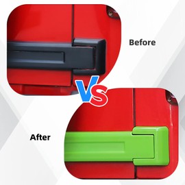 SQQP Tailgate Hinge Cover,Spare Tire Rear Door Bracket Trim Cover Trim 2Pcs for 2007-2018 Jeep Wrangler JK & Unlimited(Green)