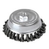 Foy C308 Carda copa trenzada alambre grueso 3" x 0.50