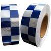 Direct Products Hi Viz Intensity Blue/White Chequer Reflective Tape 50mm