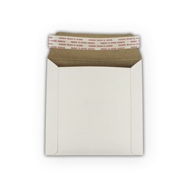 10 EcoSwift 6 x 6 Rigid Photo Mailers Stay Flats White Cardboard Self Seal Envelopes 6x6