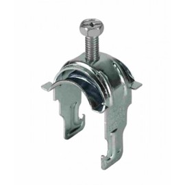 Universal Saddle Strut Clamp, Electro-galvanized Steel, Top Bolt Saddle Type, for EMT, Rigid, PVC, Flex Conduit or MC/BX/AC Cable (25, 1/2 Inch)