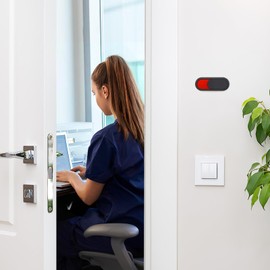 TOVINANNA Occupied Sign for Bathroom, Small Door Sign Self-adhesive Office Signboard Slider Indicator Small Privacy Sign for Restroom Home Office Hospital, 3.9"X1.6"