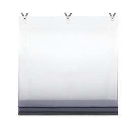 ESLIR Roman Blind No Drilling Required Transparent with Eyelets Colour Gradient Curtains with Hooks Eyelet Roller Blind Modern Curtains Black W x H 45 x 130 cm 1 Piece