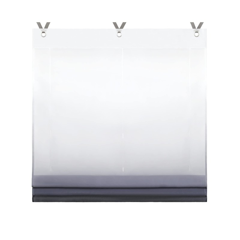 ESLIR Roman Blind No Drilling Required Transparent with Eyelets Colour