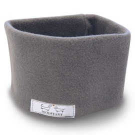 WOOFFANY Sarah Design Loop Scarf - 100% Cotton Fleece - Washable at 30° - for Small Dogs to Medium Dog Breeds - Handmade in Germany