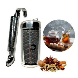 Tee-Diffusor-Set aus Edelstahl, entworfen, um Ihre Bedürfnisse bei der Zubereitung von Tee zu erfüllen.