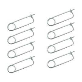 2/4/6/8Pcs Steel Brooch Shape Cotter Safety Pin Spring Pin, Quick Lock Fastener Clamp Pin for Farm Lawn Garden Hook (0.16x2.48 in/4x63mm(8Pcs))