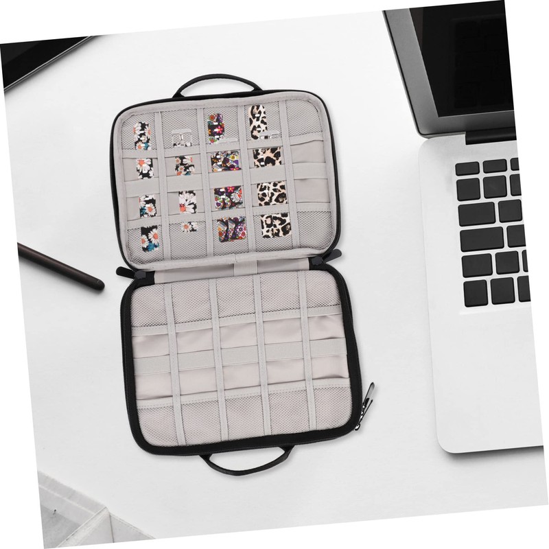 OHPHCALL Stylish Data Cable Organization Bag Watch Band Holder Portable
