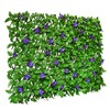 Expandable Faux Ivy Fence Privacy Screen with Artificial Flower,Greenery Expandable