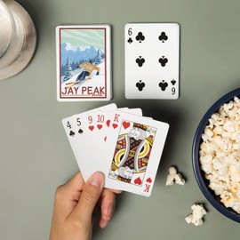 Lantern Press Jay Peak, Vermont, Downhill Skier (52 Playing Cards, Poker Size Card Deck with Jokers)