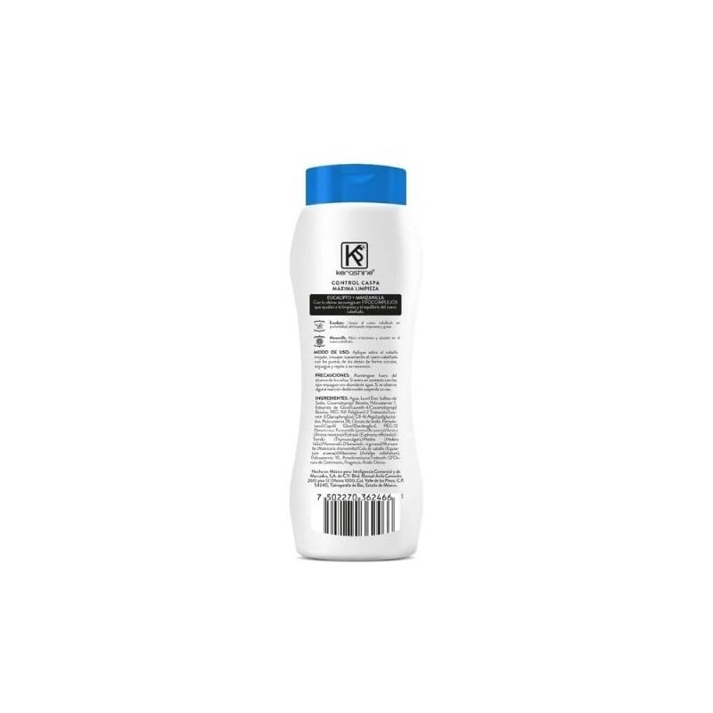 Kerashine Shampoo Control Caspa con Eucalipto y Árbol del Té