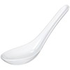 Happy Sales HSSP-MWH12 Commercial Grade White Wonton Soup Spoons (12