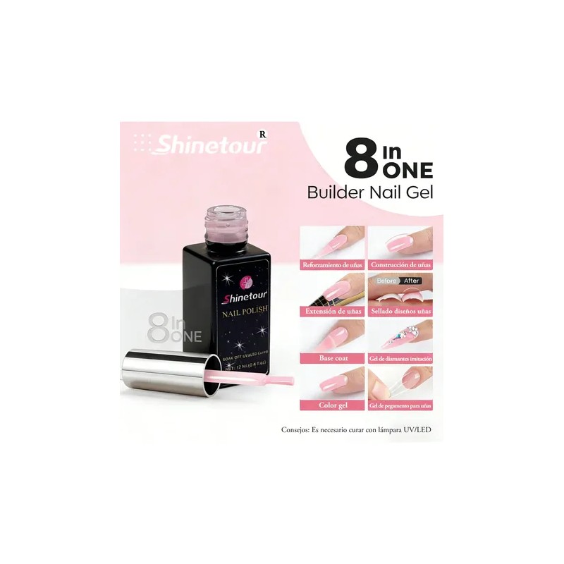 Gel De Uñas Multifuncional Para Base Construccion Extension