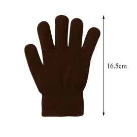 URATOT 15 Pairs Kid's Gloves Warm Knitted Magic Full Fingers Gloves with Mesh Storage Bag for Boys or Girls