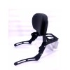 JMei BLACK Sissy Bar Backrest with Luggage Rack For Kawasaki