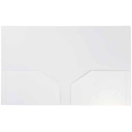 JAM PAPER Heavy Duty Plastic 2 Pocket Extra Tough School Folders - White - 3/Pack