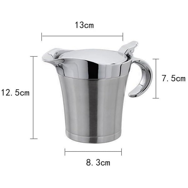 Double Insulated Gravy Boat – Stainless Steel Sauce Jug with