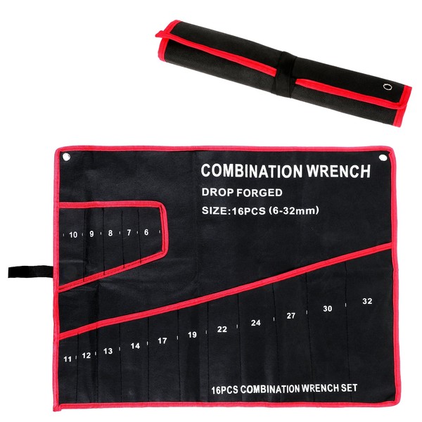 Wrench Roll Up Pouch Wrench Organizer Bag with Handle Wrench