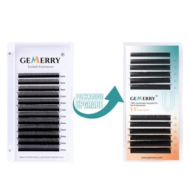 GEMERRY Volume Eyelashes, 4D Pre-Fanned Eyelash Extensions, Easy Fan Lash, Volume Technology Clusters, 0.07 mm, Dcurl Mix8-14 mm, Individual Eyelashes, Self-Fanning Lash Extensions from