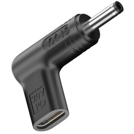 USB Type C to DC Adapter 4.0 x 1.35 mm, 100W PD USB C Female to 19V 20V DC Male, Type PD USB C to 4.0 x 1.35 mm Adapter Made for Asus Laptop Series, Router, Printer, RVs, Solar Generator and More