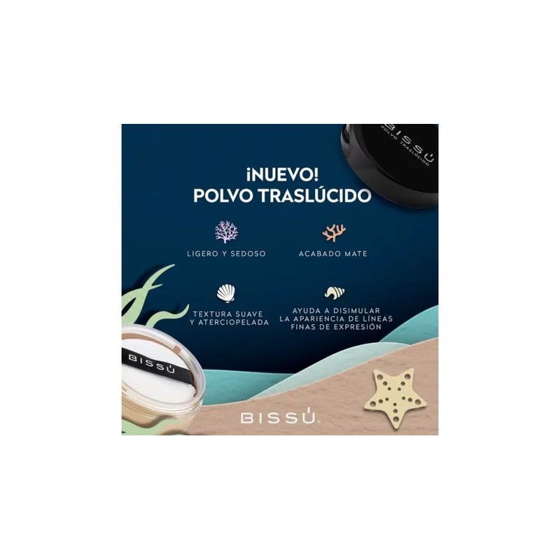 Polvo Traslúcido Bissú Maquillaje Natural Ligero