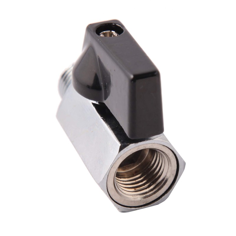 Metaland 1/4" Brass Mini Ball Valve NPT Female x Male