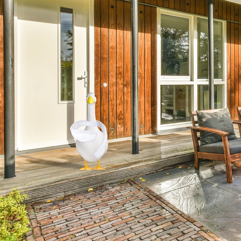 Gosknor 25.2in/64cm Poseable Goose Wings for 23-28" Porch Goose, White