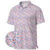 UOER Golf Polo Shirts for Men Print Short Sleeve Golf