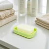 Double Layer Draining Soap Dish, Plastic Dishwashing Sponge Soap Holder