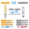 Greeogin T6 E12 10W LED Candle Bulbs,2700K Warm White,1200lm E12