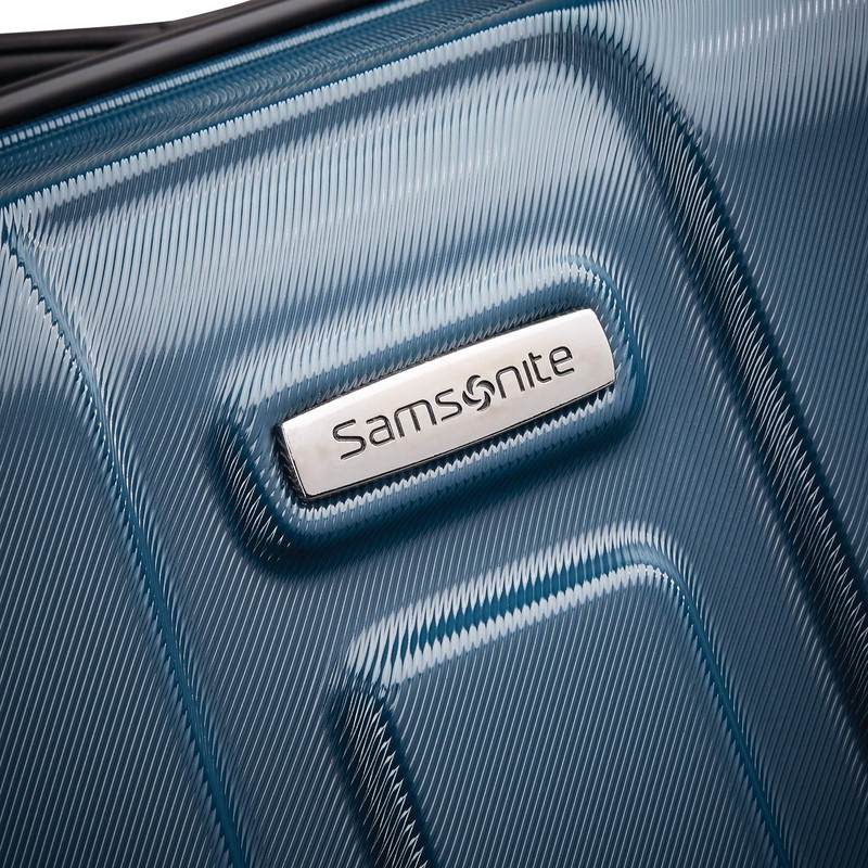Samsonite Centric Hardside Expandable Luggage with Spinner Wheels, Teal, Checked-Large