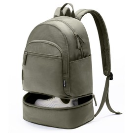 Uselike Gym Backpack for Women Small Gym bag with Expandable Shoe Compartment Water Resistant Sports Backpack 26L