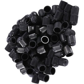 Cocoarm Tapon para Valvula de Llanta, 100 Tapones de Válvula de Neumático de Plástico Negro Tapones para Llantas de Carro, para Coches Camiones y Camionetas