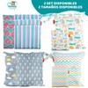 HOMYBABY® Wet Bag [x2] - Waterproof Fabric Bags - Wetbag