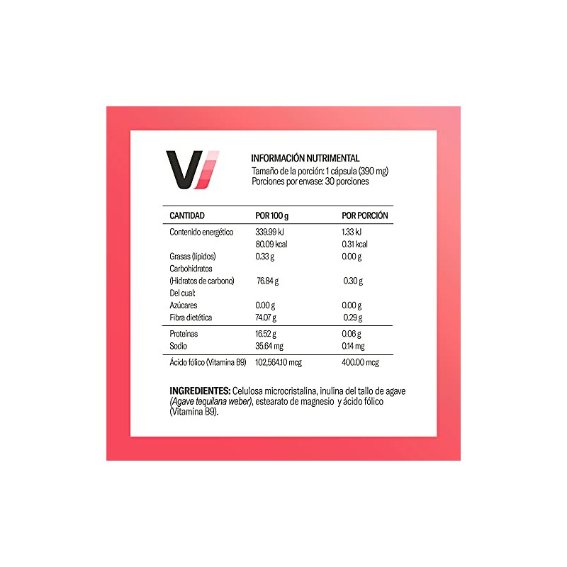Vitaminica Ácido Fólico Cápsulas 390 Vitamina Por Cápsula Días