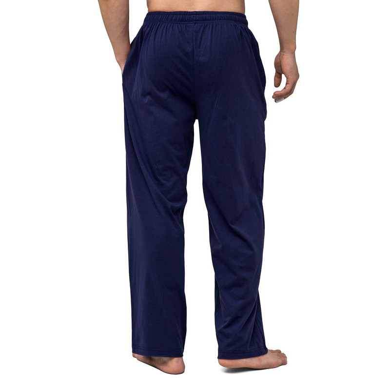 Bintangor Pantalones de pijama para hombre, 100% algodón, cintura elástica,