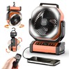 Socool Camping Fan with Light - 20000mAh Rechargeable Battery Fan,