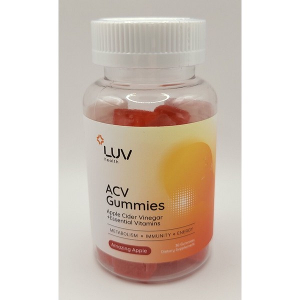 LUV Health ACV GUMMIES Apple Cider Vinegar AMAZING APPLE -