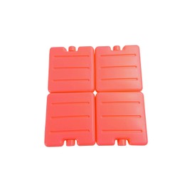 Ice blocks (Set of 4) Ice Packs for Lunch Boxes Cooler Ice Packs Long Lasting Lunch Ice Packs Slim Reusable Cool Packs for Cooler Freezer Ice Packs Stackable Square Design (Pink)