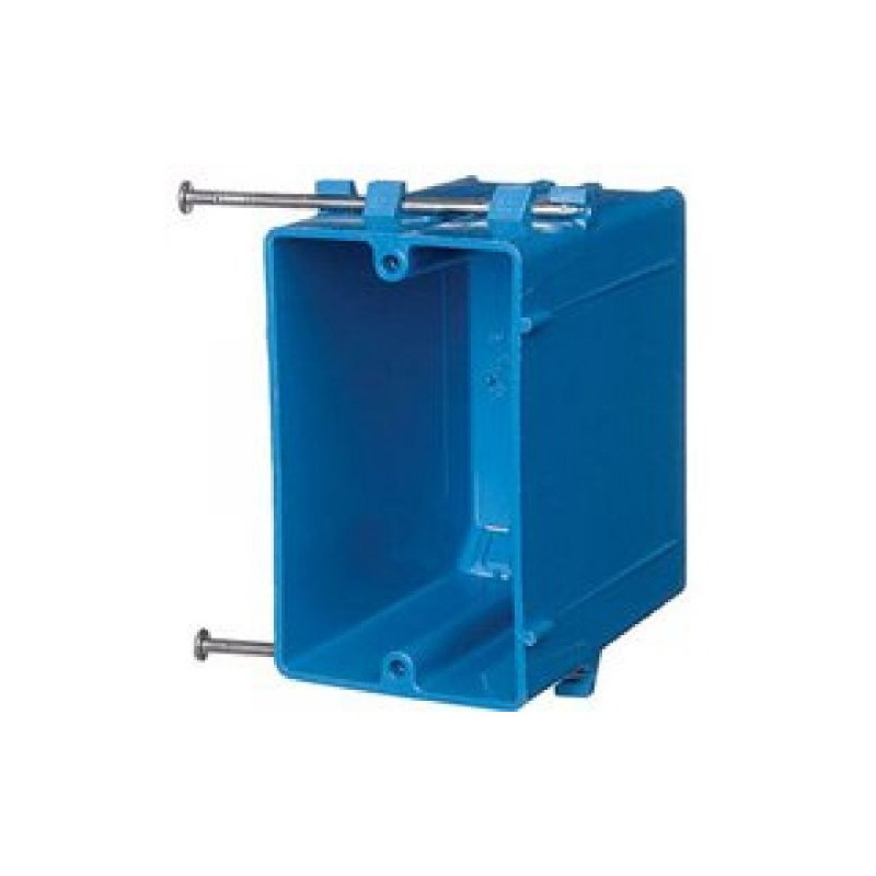Carlon B122A-UPC One-Gang Nail-On New Work Outlet Box, 22 Cubic