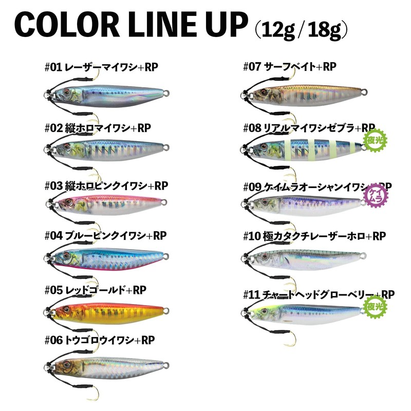 Little Jack METAL ADICT-01 18g #01 Laser Sardine + RP