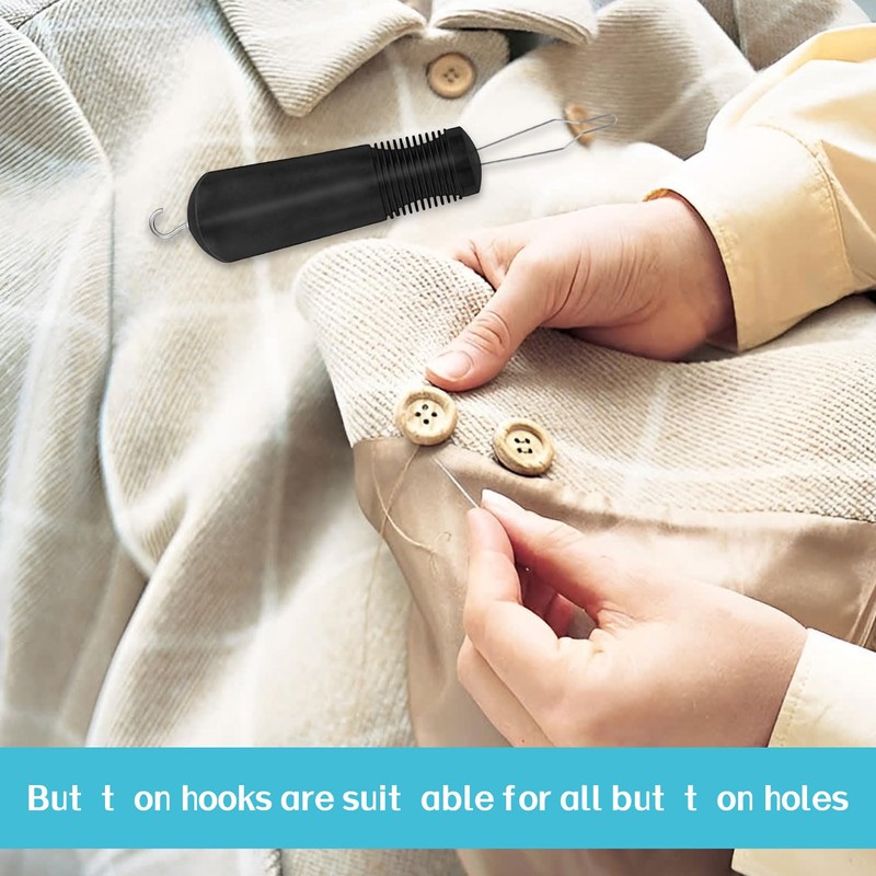 Button Hook Dressing Aid 1 Pcs Easy Grip Button Hooks