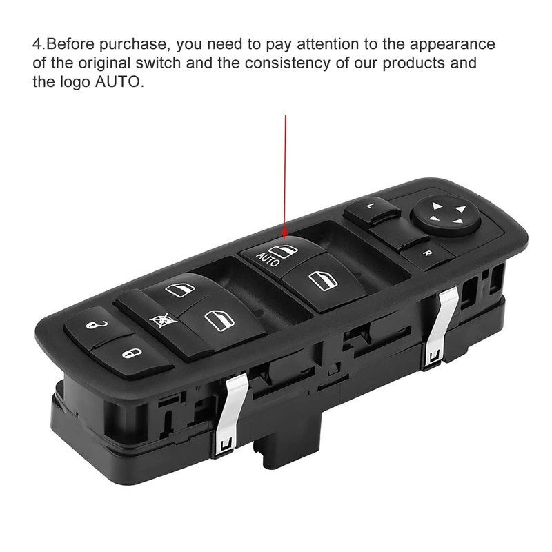 Auto Power Master Window Switch, Akozon ABS Plastic Left Driver