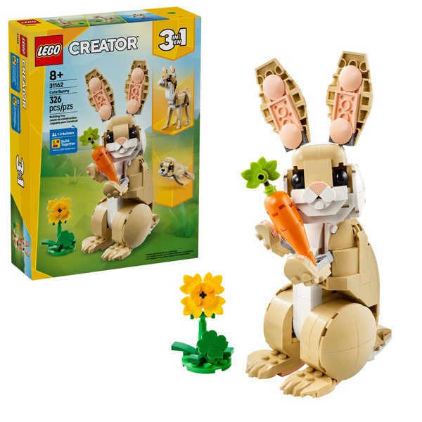 LEGO Creator 3 in 1 Cute Bunny Toy - Building